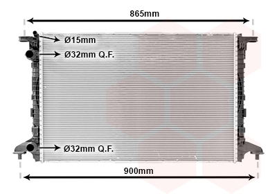 Radiator, racire motor 03012720 VAN WEZEL