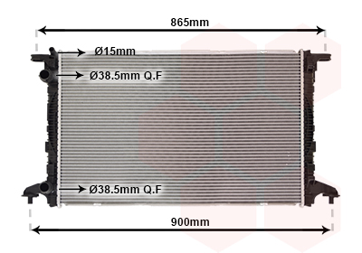 Radiator, racire motor 03012721 VAN WEZEL