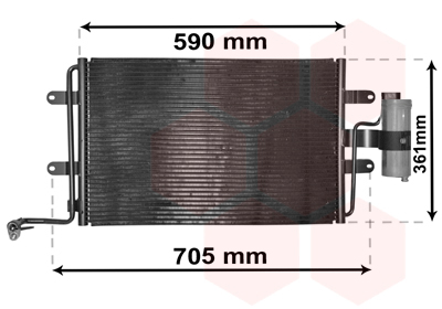 Condensator, climatizare 03015130 VAN WEZEL