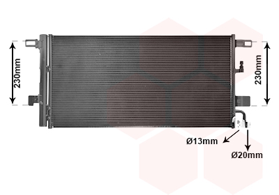 Condensator, climatizare 03015703 VAN WEZEL