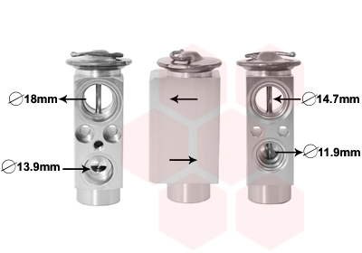 Supapa expansiune, clima 06001441 VAN WEZEL