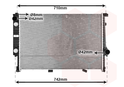 Radiator, racire motor 06002094 VAN WEZEL