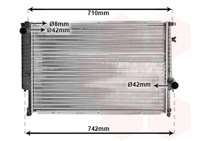 Radiator, racire motor 06002095 VAN WEZEL