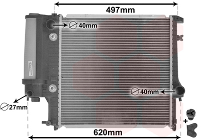 Radiator, racire motor 06002125 VAN WEZEL