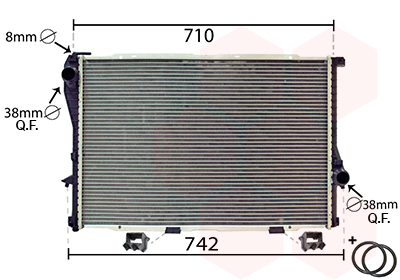 Radiator, racire motor 06002233 VAN WEZEL