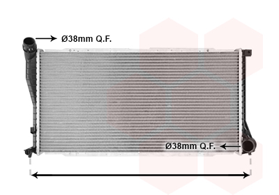 Radiator, racire motor 06002234 VAN WEZEL