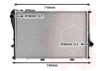 Radiator, racire motor 06002301 VAN WEZEL