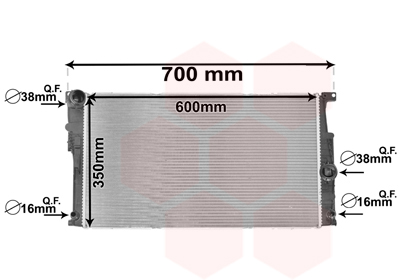 Radiator, racire motor 06002447 VAN WEZEL