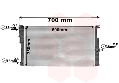 Radiator, racire motor 06002453 VAN WEZEL