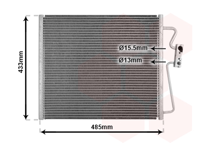 Condensator, climatizare 06005185 VAN WEZEL