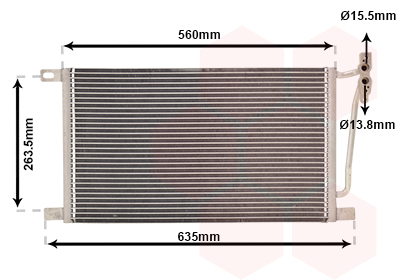 Condensator, climatizare 06005215 VAN WEZEL