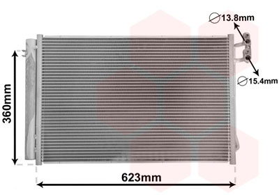 Condensator, climatizare 06005295 VAN WEZEL