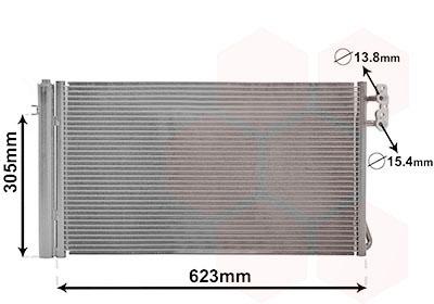 Condensator, climatizare 06005296 VAN WEZEL