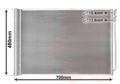 Condensator, climatizare 06005370 VAN WEZEL