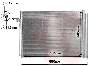 Condensator, climatizare 06005377 VAN WEZEL