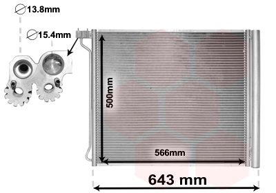 Condensator, climatizare 06005474 VAN WEZEL