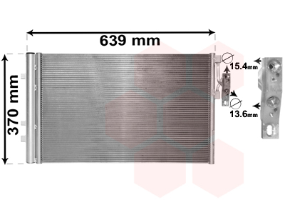 Condensator, climatizare 06005479 VAN WEZEL