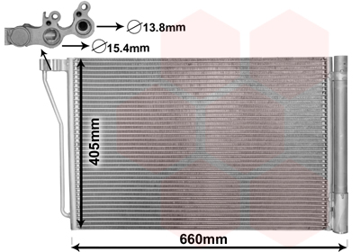 Condensator, climatizare 06005490 VAN WEZEL