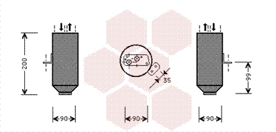Uscator,aer conditionat 0600D217 VAN WEZEL