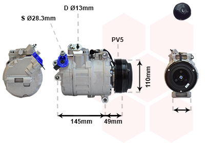 Compresor, climatizare 0600K017 VAN WEZEL