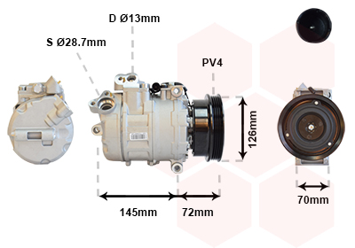 Compresor, climatizare 0600K226 VAN WEZEL