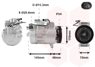 Compresor, climatizare 0600K317 VAN WEZEL