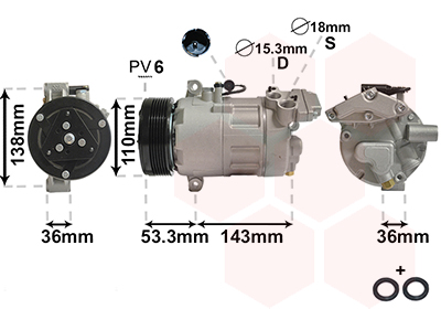 Compresor, climatizare 0600K321 VAN WEZEL