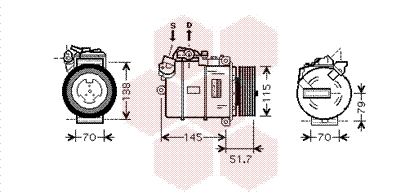 Compresor, climatizare 0600K329 VAN WEZEL