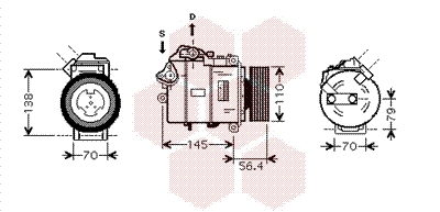 Compresor, climatizare 0600K330 VAN WEZEL