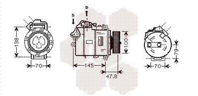 Compresor, climatizare 0600K331 VAN WEZEL