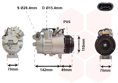 Compresor, climatizare 0600K387 VAN WEZEL