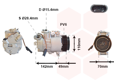 Compresor, climatizare 0600K411 VAN WEZEL