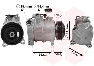 Compresor, climatizare 0600K492 VAN WEZEL