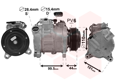 Compresor, climatizare 0600K493 VAN WEZEL