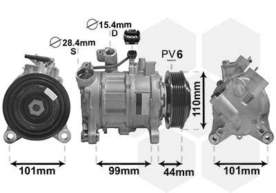 Compresor, climatizare 0600K498 VAN WEZEL