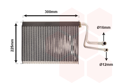 Evaporator, aer conditionat 0600V364 VAN WEZEL
