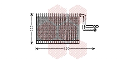 Evaporator, aer conditionat 0600V365 VAN WEZEL