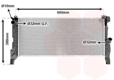 Radiator, racire motor 06012705 VAN WEZEL