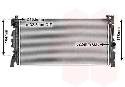 Radiator, racire motor 06012726 VAN WEZEL