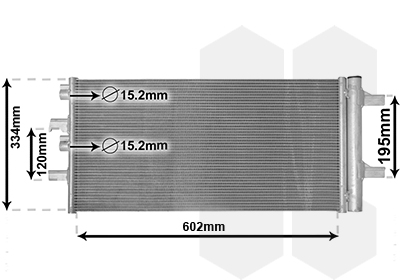Condensator, climatizare 06015702 VAN WEZEL