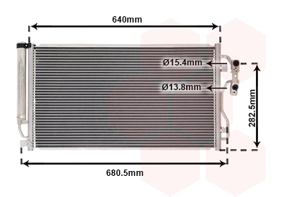 Condensator, climatizare 06015709 VAN WEZEL