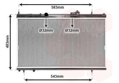 Radiator, racire motor 09002228 VAN WEZEL