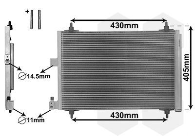 Condensator, climatizare 09005173 VAN WEZEL