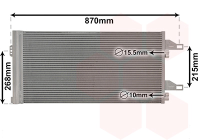 Condensator, climatizare 09005246 VAN WEZEL