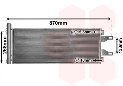 Condensator, climatizare 09005248 VAN WEZEL