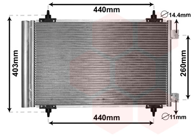 Condensator, climatizare 09005263 VAN WEZEL