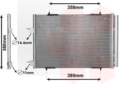 Condensator, climatizare 09005272 VAN WEZEL