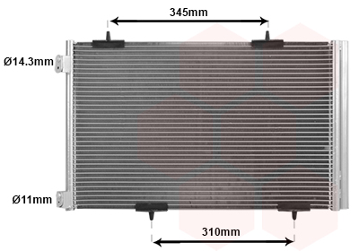 Condensator, climatizare 09005290 VAN WEZEL