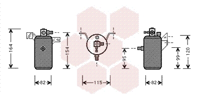 Uscator,aer conditionat 0900D014 VAN WEZEL