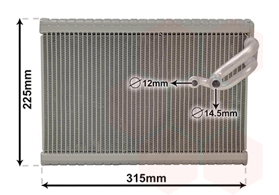 Evaporator, aer conditionat 0900V700 VAN WEZEL